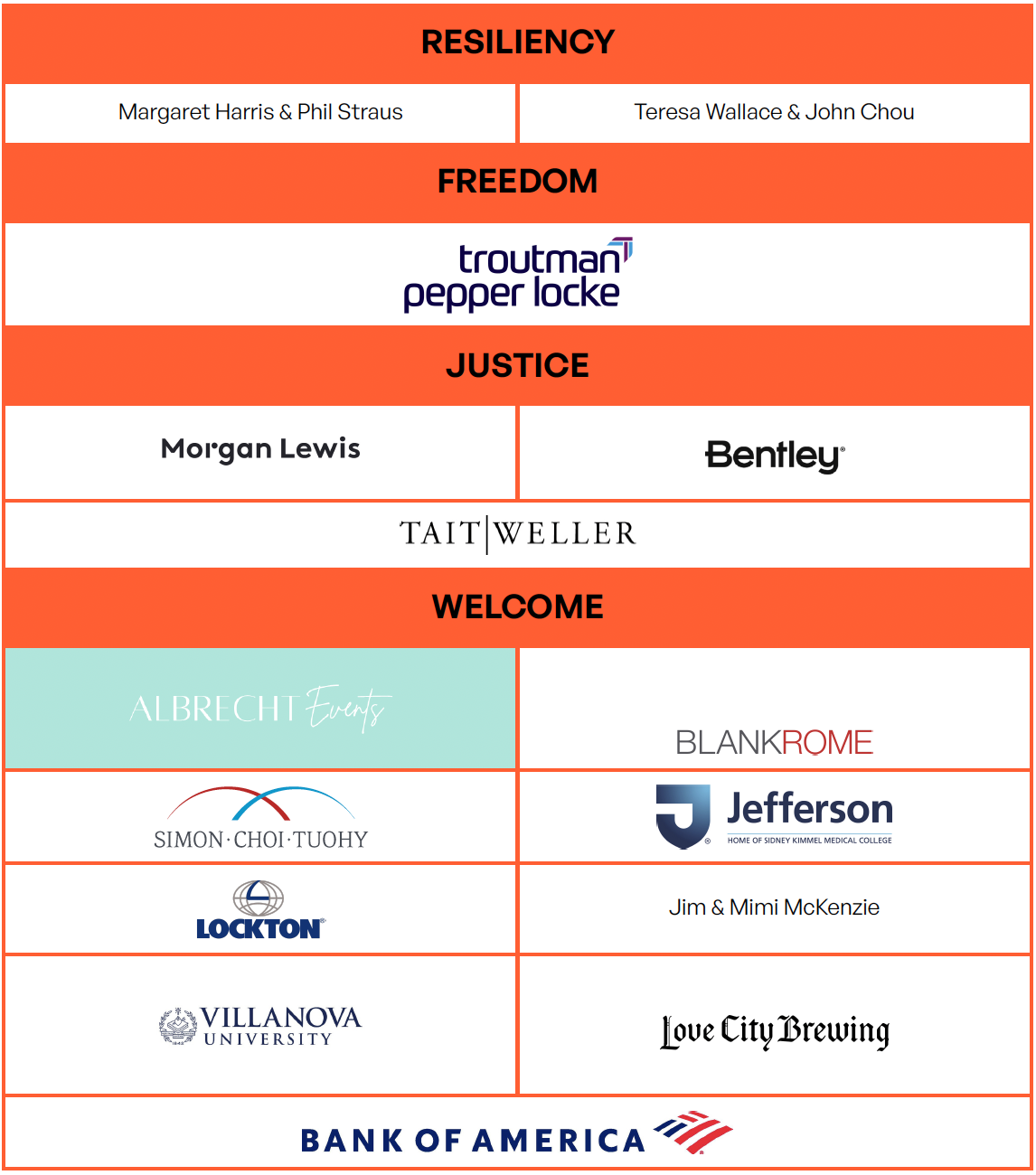 sponsors