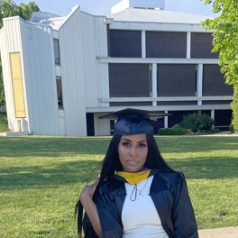 Image of woman in graduation cap
